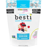 Wholesome Yum Besti frente del empaque mostrando la marca y beneficio sin azúcar