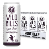 Wild Bill's frente del empaque mostrando 12 latas, ideal para reuniones