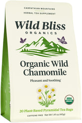 Wild Bliss frontal del empaque mostrando origen y beneficios