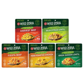 WILD ZORA empaque frontal mostrando quinoa bowl, conveniencia para comidas rápidas