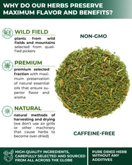 WILDFIELD HERBS textura de hoja entera y aspecto aromático