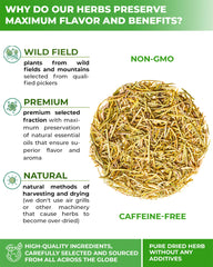 WILDFIELD HERBS bolsita infusionándose en taza, libera aroma y sabor