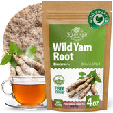 WILDFIELD HERBS frasco frontal de ñame silvestre mostrando empaque y frescura