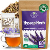 WILDFIELD HERBS empaque frontal mostrando 50 bolsitas y frescura