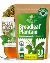 WILDFIELD HERBS caja frontal mostrando 50 bolsitas y conveniencia