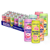 Wildwonder vista frontal del pack de 18 latas que muestra diseño y tonos frutales