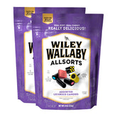 WILEY WALLABY frente del empaque mostrando bolsas resellables y marca para transporte fácil