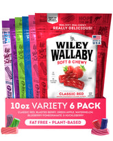 WILEY WALLABY frontal del empaque, presenta sabor y practicidad
