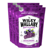WILEY WALLABY vista frontal del empaque huckleberry, atractivo para compradores