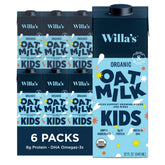 Willa's envase delante mostrando etiqueta y beneficio nutritivo
