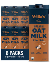 Willa's frente pack de seis cajas mostrando diseño y tamaño