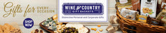 Wine Country Gift Baskets etiquetas y arreglo presentable que realzan la experiencia de regalo