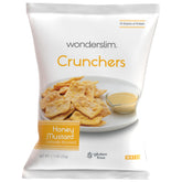 WonderSlim pack frontal de 10 bolsas Honey Mustard mostrando conveniencia y control de porciones