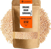 WOODCHA empaque frontal de sorgo integral, aspecto orgánico y tamaño 2 lb