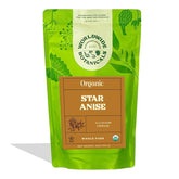 Worldwide Botanicals anís estrellado frontal mostrando vainas enteras y calidad aromática