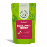 Worldwide Botanicals bolsa frontal del producto mostrando peso y diseño