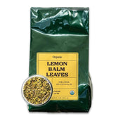 Worldwide Botanicals frente del paquete mostrando hojas sueltas y diseño claro beneficio aromático
