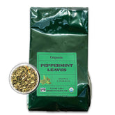 Worldwide Botanicals bolsa frontal de menta orgánica, envase resellable para frescura