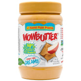 Wowbutter frasco frontal que muestra empaque y seguridad para colegios