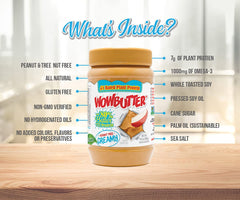 Sandwich untado con WOWBUTTER, alternativa nutritiva sin frutos secos