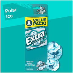 WRIGLEY'S EXTRA caja abierta con paquetes individuales listos para llevar y repartir