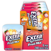 WRIGLEY'S EXTRA vista frontal del bote mostrando etiqueta y cantidad