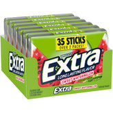 WRIGLEY'S EXTRA vista frontal del paquete que muestra 6 unidades y marca