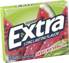 WRIGLEY'S EXTRA palitos de chicle en primer plano mostrando textura y sabor
