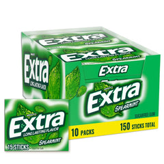 WRIGLEY'S EXTRA frente del paquete mostrando frescura y conveniencia