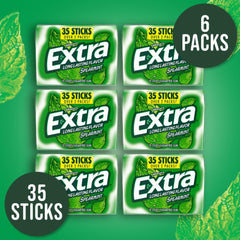 WRIGLEY'S EXTRA stick en mano demostrando tamaño portable y frescor