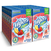 Wyler's Light paquete frontal fresa-limonada mostrando diseño y conveniencia