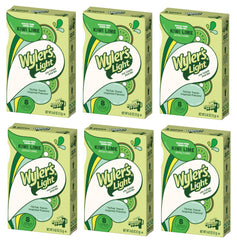 Wyler's Light frente del empaque mostrando cajas apiladas y conveniencia