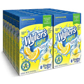 Wyler's Light frente del empaque mostrando 12 cajas y limón refrescante