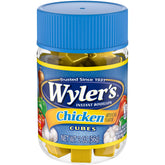Wyler's frasco frente mostrando tarro compacto y conveniencia