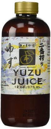 Yakami Orchard botella frontal de yuzu mostrando etiqueta premium y autenticidad