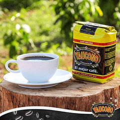 Yaucono etiqueta con origen Puerto Rico y beneficio de tradición local