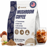 YEKBYOE envase frontal del Mushroom Coffee mostrando el diseño y beneficios
