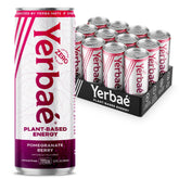 YERBAÉ lata frontal mostrando la marca y sabor granada berry, refresco natural