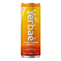 Lata de YERBAÉ en mano indicando tamaño de 12 oz y conveniencia para llevar
