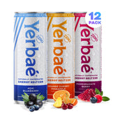 YERBAÉ pack frontal Performance con 12 latas mostrando variedad y energía
