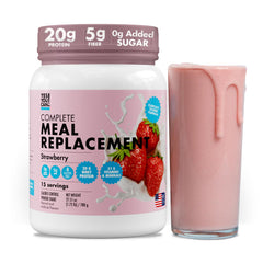 Yes You Can! envase frontal sabor fresa mostrando porciones y marca para conveniencia