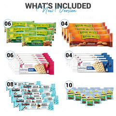 YESY disposición surtida de snacks, variedad inmediata