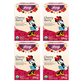 Yogi empaque frontal mostrando diseño y sabor cereza frutal para identificar producto