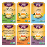 Yogi pack frontal mostrando las seis cajas y beneficio de variedad