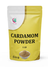 YOGI’S GIFT cardamomo molido frente mostrando el envase y aroma