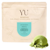 Yu Tea frente del paquete resellable muestra diseño y conveniencia.