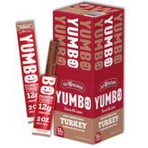 YUMBO envase frontal Honey Brown Sugar mostrando paquete completo y practicidad