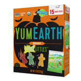 YumEarth vista frontal del empaque mostrando caja y marca, ideal para elegir