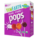 YumEarth caja frontal mostrando tamaño y valor para familias