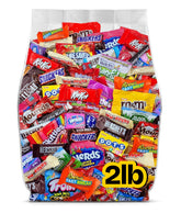 Yummy Chew frente del empaque mostrando la bolsa de 2 lb y variedad